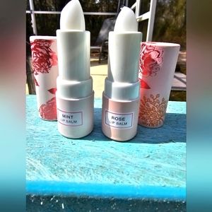 Nicole Miller 2 Pack Moisturizing Lip Balm Collection (Mint And Rose)